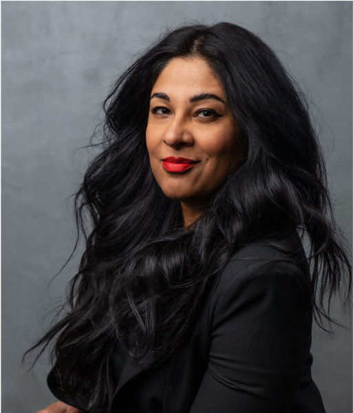 A headshot of makeup artist Tayaba Jafri.