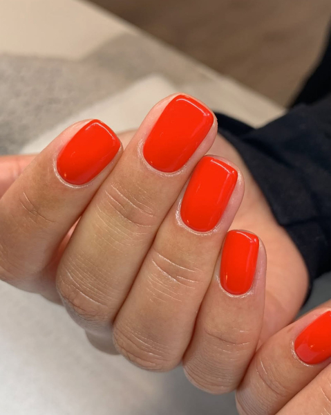Blood orange nails